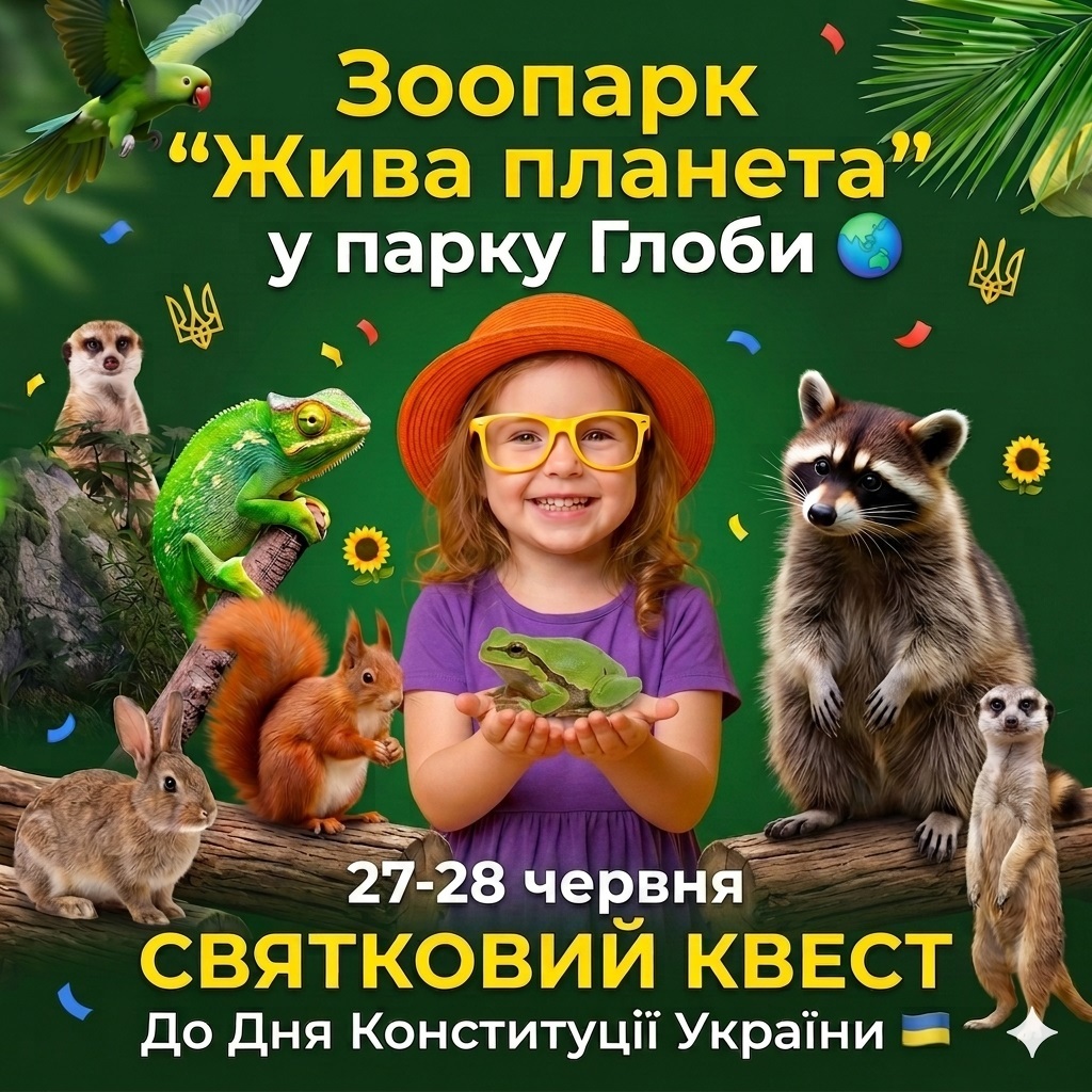 День батька у Зоопарку м. Дніпро День Батька у зоопарку - запрошуємо на свято у парк Глоби