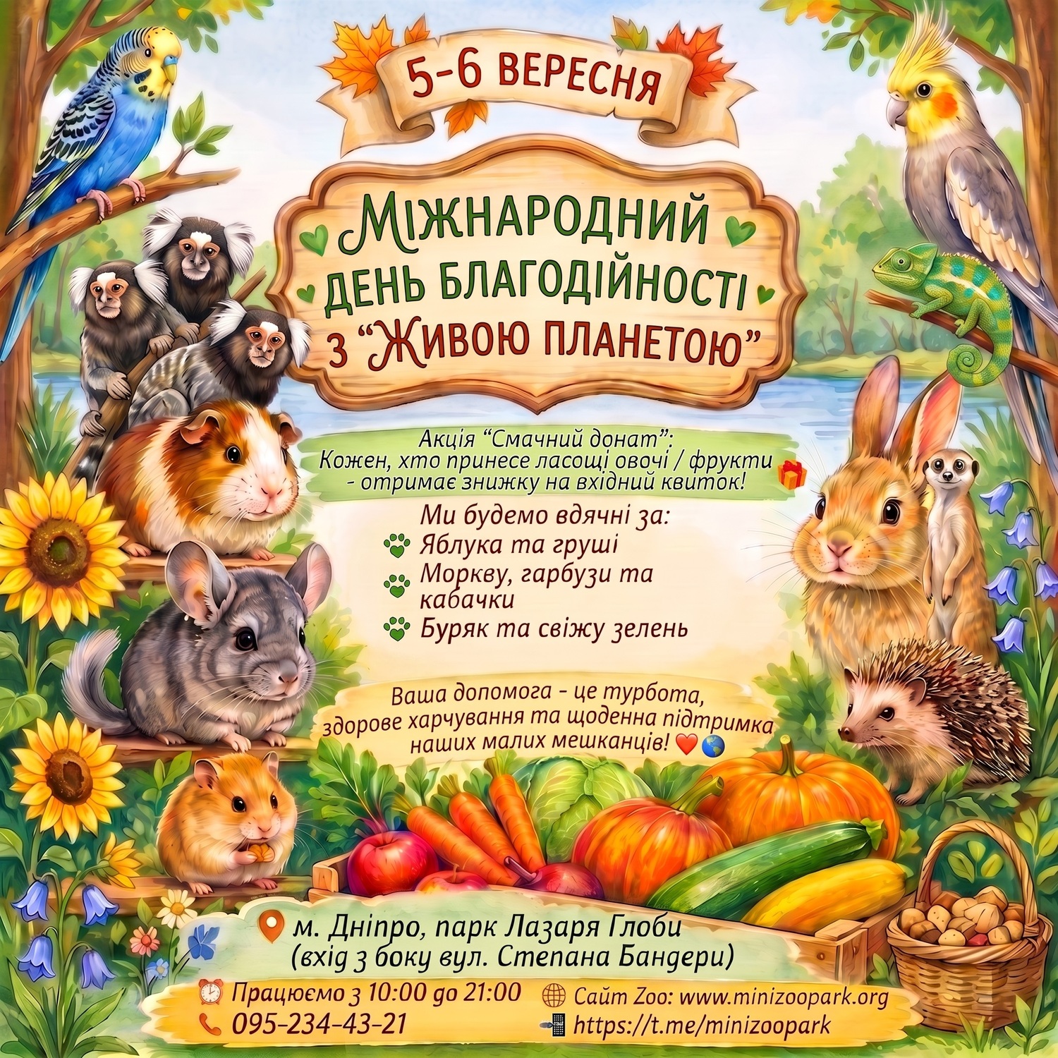 День Батька у зоопарку - запрошуємо на свято у парк Глоби 