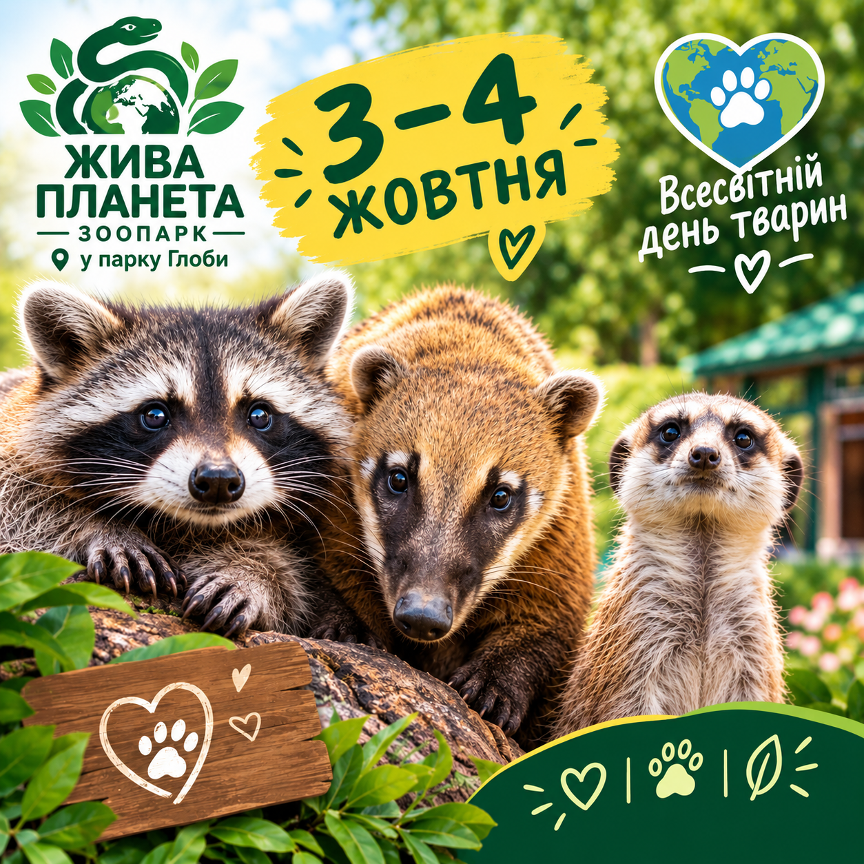 День Батька у зоопарку - запрошуємо на свято у парк Глоби 