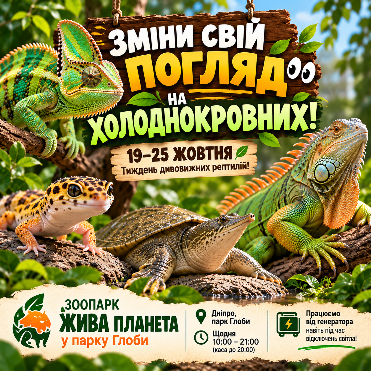 День Батька у зоопарку - запрошуємо на свято у парк Глоби 